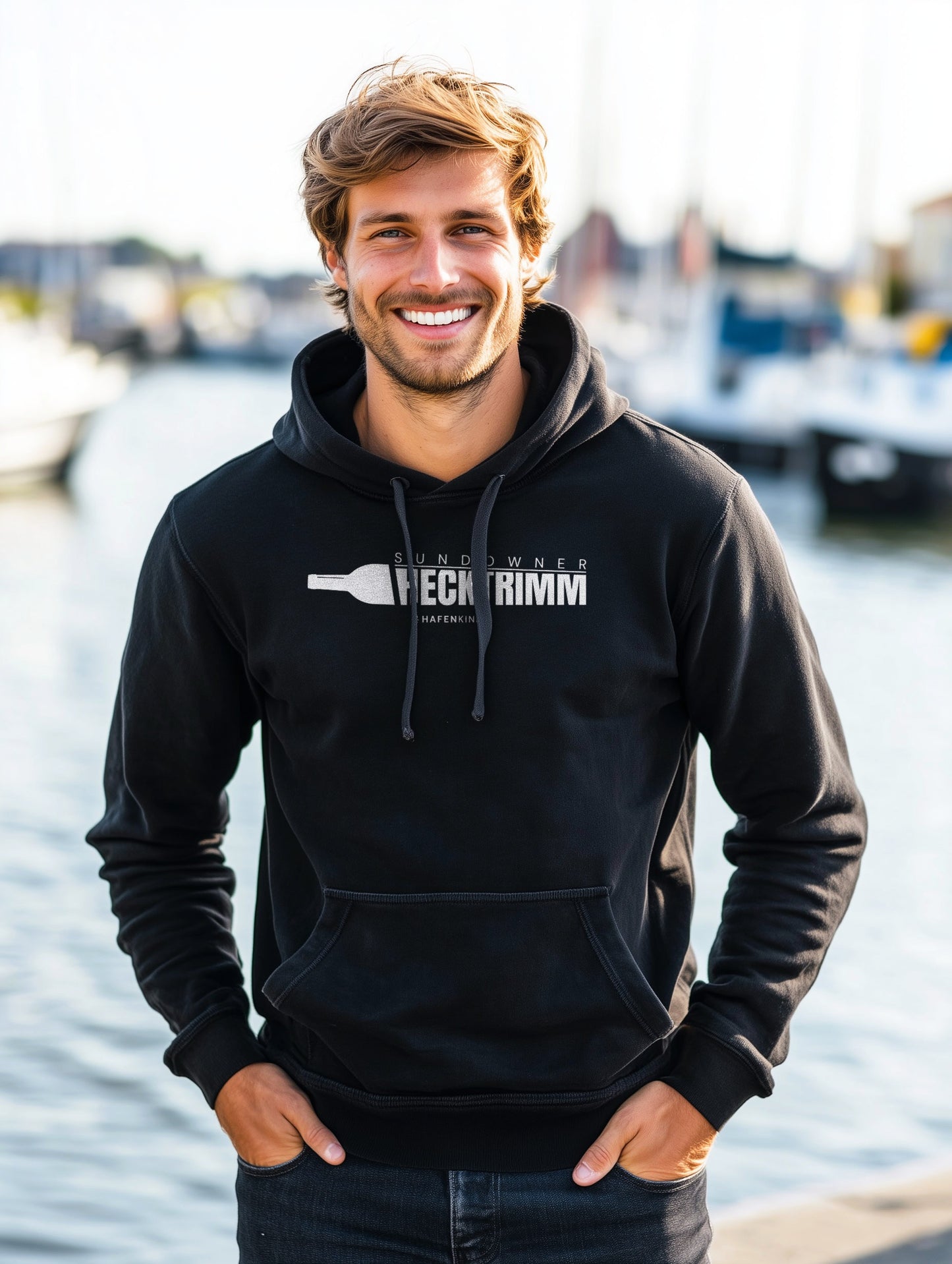 SUNDOWNER HECKTRIMM - Organic Hoodie Herren